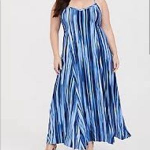Multi Stripe Blue Maxi